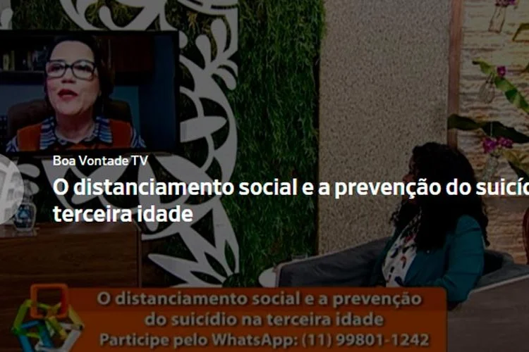 O Distanciamento Social E A Prevenção Do Suicídio Na Terceira Idade